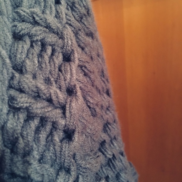 Handmade slate blue/grey wool sweater. - Picture 2 of 4